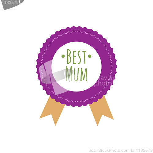 Image of Happy Mothers Day ribbon badge