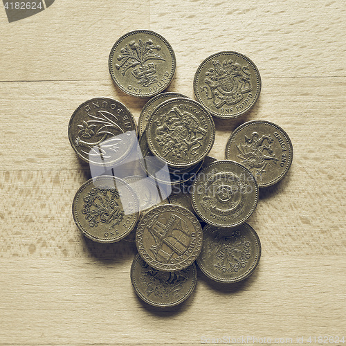 Image of Vintage Pound coins