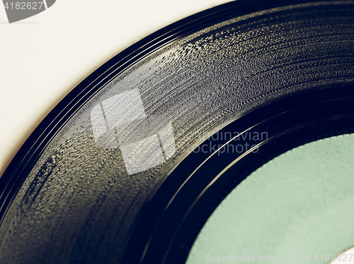 Image of Vintage looking Vinyl record