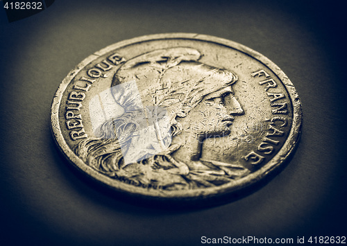 Image of Vintage Retro look France coin