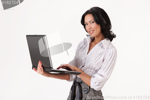 Image of Young Woman With Notebook