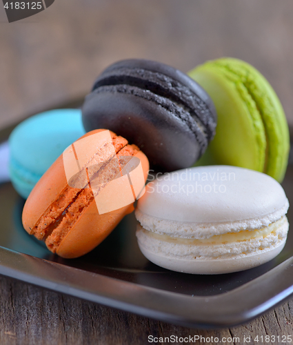 Image of french colorful macarons