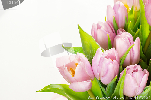 Image of Bouquet of flowers - pink tulip