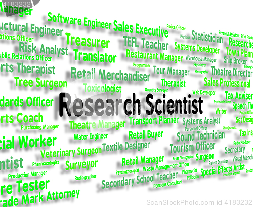 Image of Research Scientist Indicates Gathering Data And Analysis