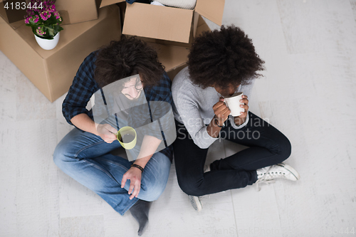 Image of Relaxing in new house