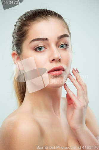 Image of Beautiful Girl face. Perfect skin