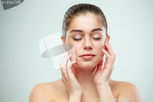 Image of Beautiful Girl face. Perfect skin