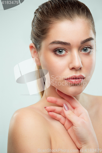 Image of Beautiful Girl face. Perfect skin