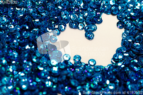Image of Blue sequin