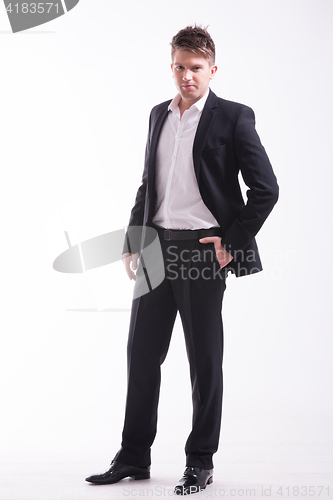 Image of Full body shot of an young handsome man