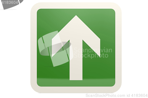 Image of Green up arrow sign