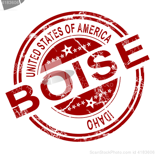 Image of Boise stamp with white background
