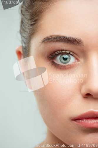 Image of Beautiful Girl face. Perfect skin