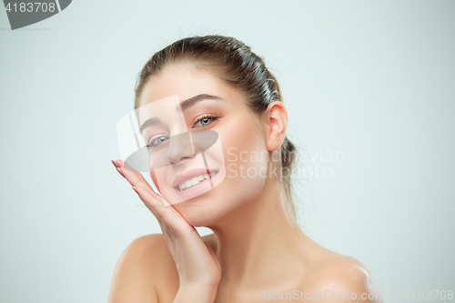 Image of Beautiful Girl face. Perfect skin