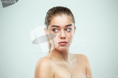 Image of Beautiful Girl face. Perfect skin