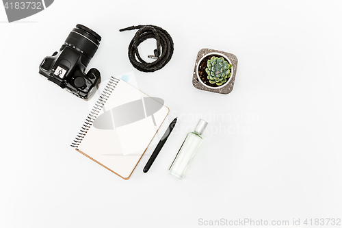 Image of Still life of casual man. Modern male accessories