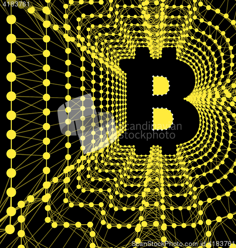 Image of Bitcoin - electronic form of money and innovative payment network