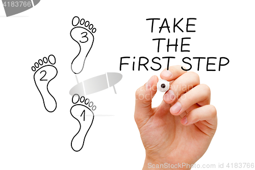 Image of Take The First Step Footprint Concept