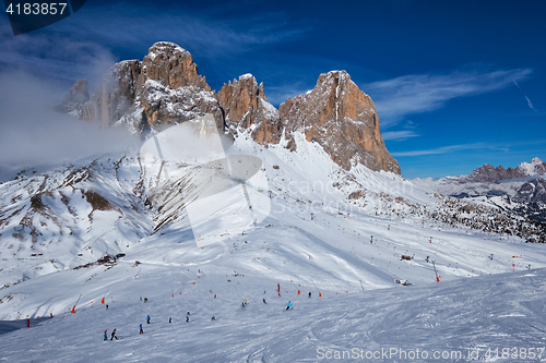 Image of Ski resort in Dolomites, Italy