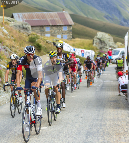 Image of The Peloton in Mountains - Tour de France 2015