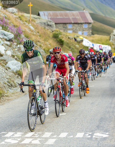 Image of The Peloton in Mountains - Tour de France 2015