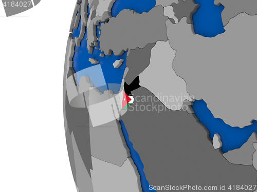 Image of Jordan on globe