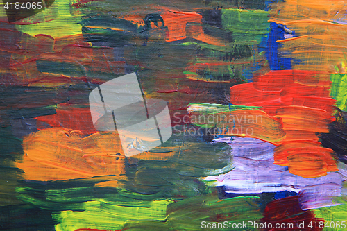 Image of color palette texture