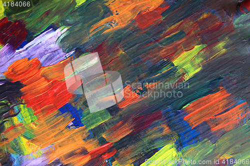 Image of color palette texture