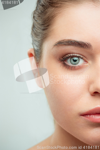 Image of Beautiful Girl face. Perfect skin