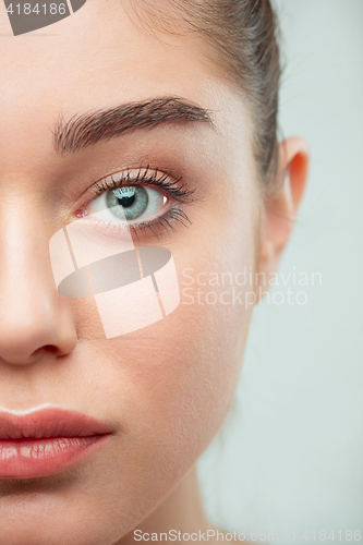 Image of Beautiful Girl face. Perfect skin