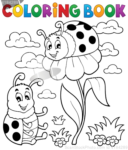 Image of Coloring book ladybug theme 3