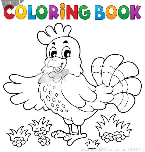 Image of Coloring book happy hen