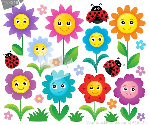 Image of Happy flowers topic set 1