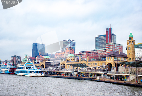 Image of panoramic view of Hamburg city