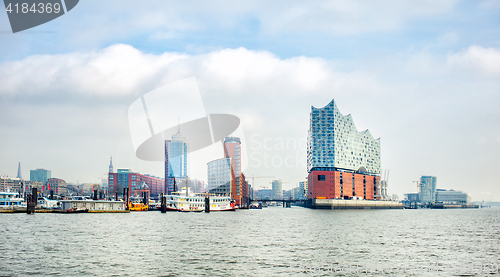 Image of panoramic view of Hamburg city