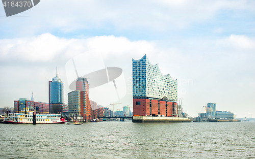 Image of panoramic view of Hamburg city