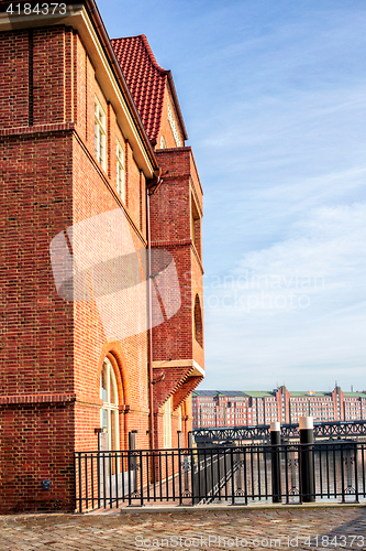 Image of red brick building, Hamburg