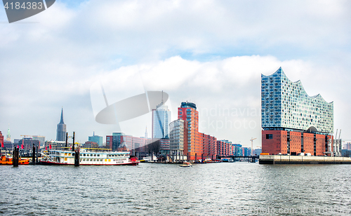 Image of panoramic view of Hamburg city