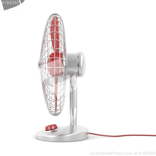 Image of Electric fan on white