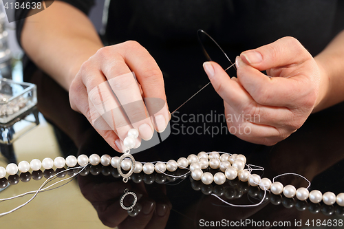 Image of Natural pearls. Pearl Necklace