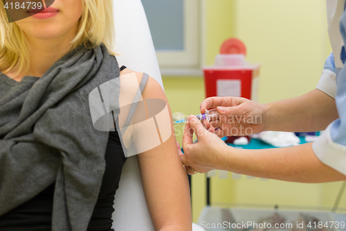 Image of Preventive vaccination against virus infection.