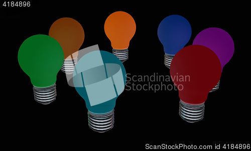 Image of lamps. 3D illustration