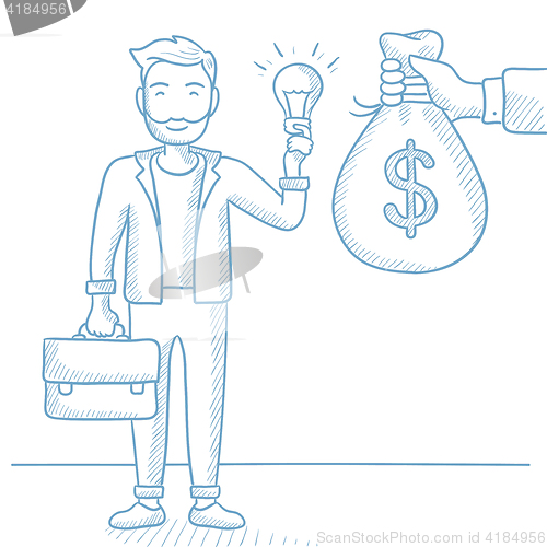 Image of Successful business idea vector illustration.