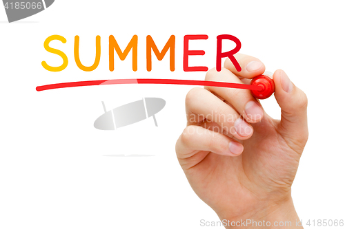 Image of Summer Handwritten With Marker
