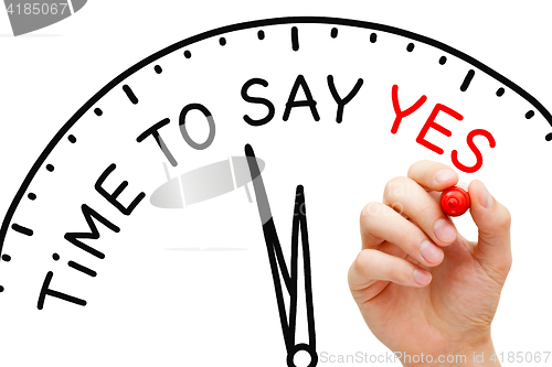 Image of Time To Say Yes Clock Concept