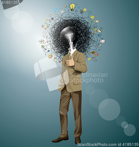Image of Vector Business Man Shows Well Done