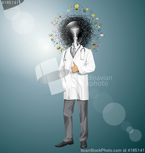 Image of Vector Doctor With Stethoscope