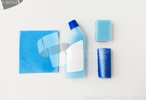 Image of cleaning stuff on white background