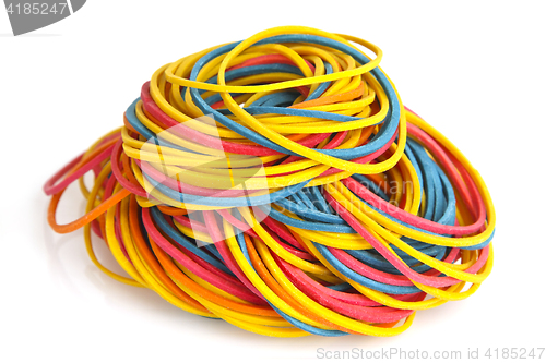 Image of Colorful rubber bands