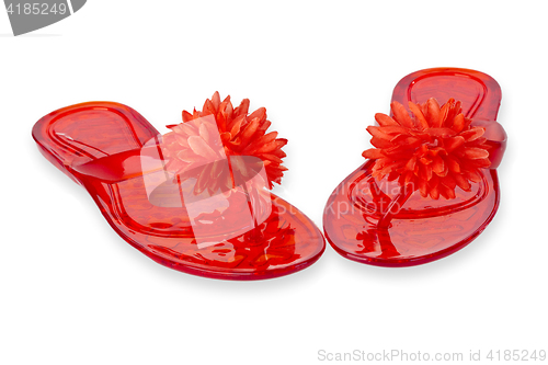 Image of Red Flip Flops